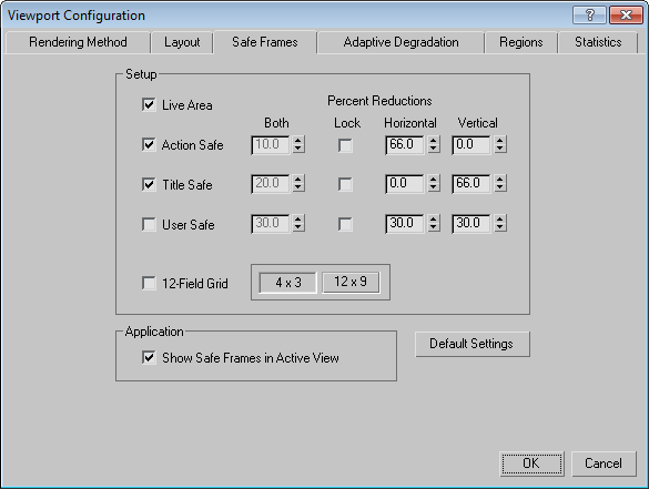 Настройка фрейма. Safe frames 3ds Max. Viewport configuration 3ds Max. Show safe frame в 3d Max. Viewport configuration 3ds Max 2015.